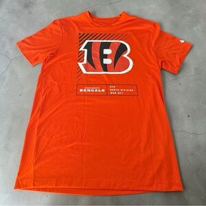 Nike Cincinnati Bengals T-Shirt Orange NFL Who Dey Graphic Tee